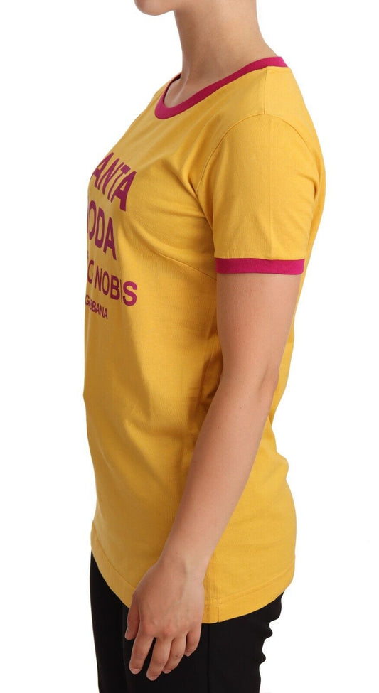 Elegant Yellow Ocher Crewneck Tee