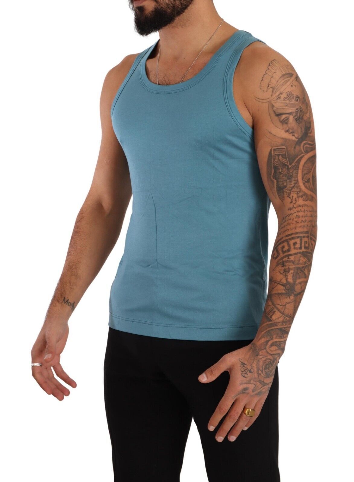 Blue Modal Sleeveless Tank Top T-shirt Underwear