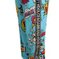 Chic Cartoon Print Knitted Jogger Pants