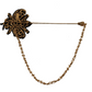 Embellished Gold Bee Lapel Pin