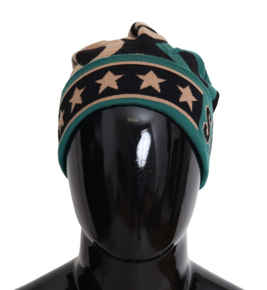 Elegant Multicolor Knitted Wool Beanie