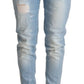 Chic Light Blue Washed Skinny Jeans