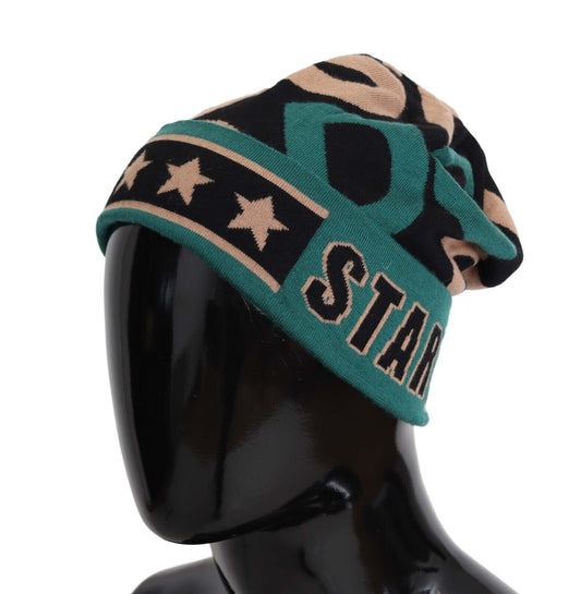 Elegant Multicolor Knitted Wool Beanie