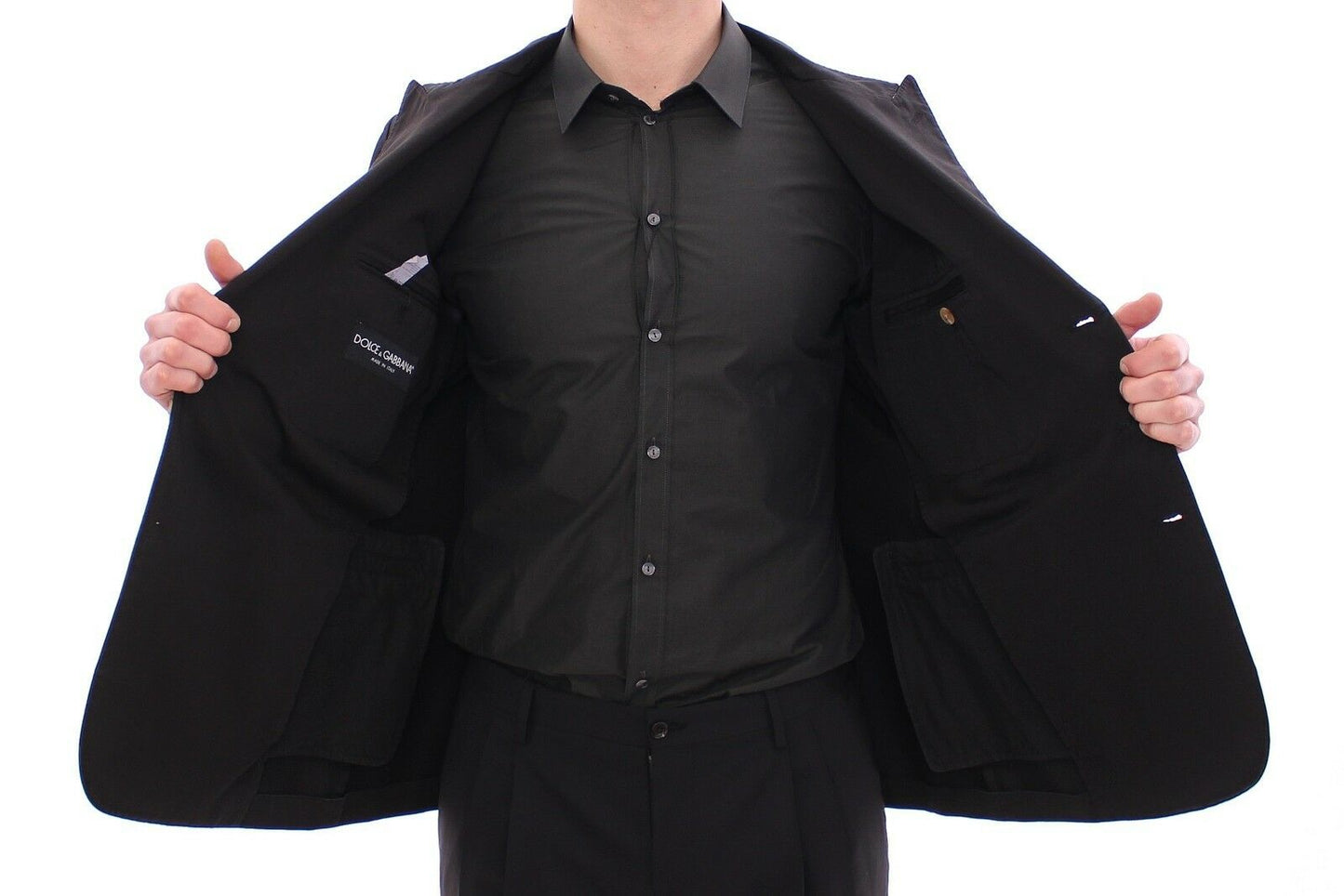 Elegant Black Cotton Blazer Jacket