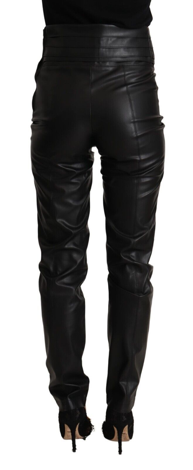 Sleek High Waist Skinny Leather Pants