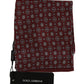 Elegant Maroon Silk Scarf for Men