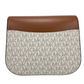 Emilia Small Vanilla Signature PVC Saddle Crossbody Handbag Purse