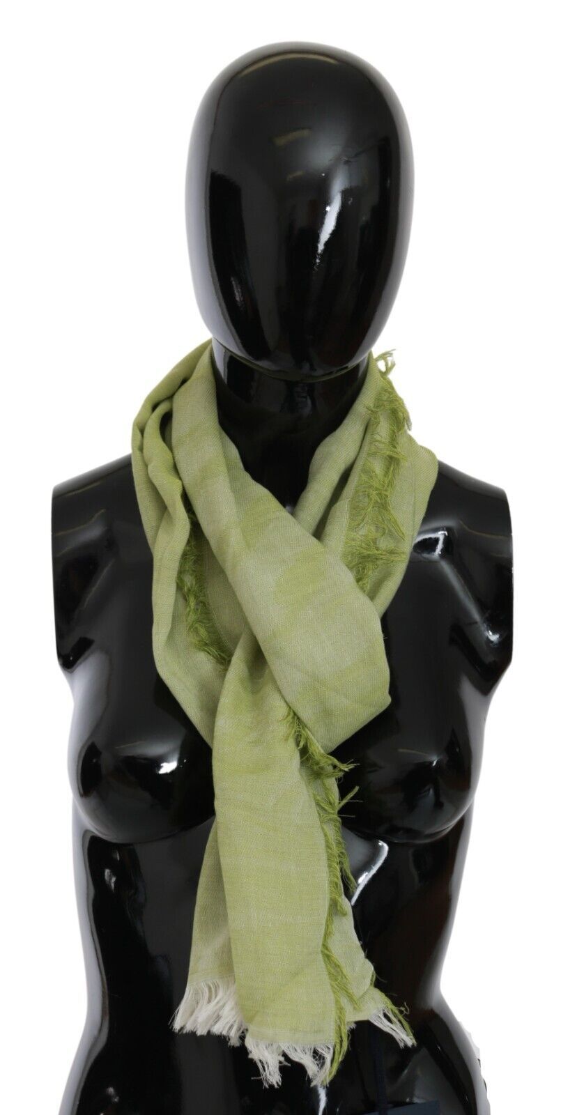 Green Modal Shawl Fringes Women Scarf