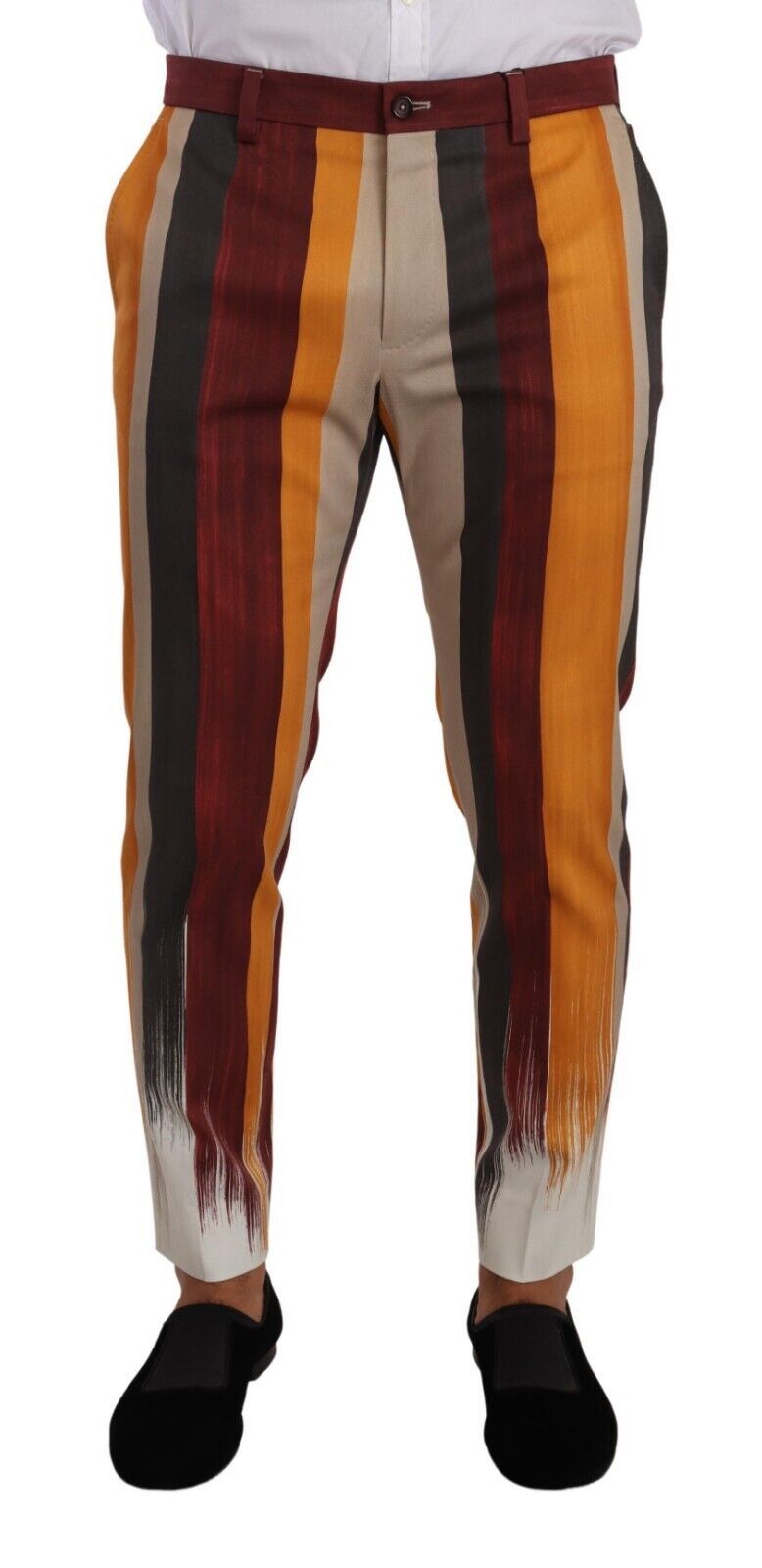 Multicolor Striped Skinny Pants