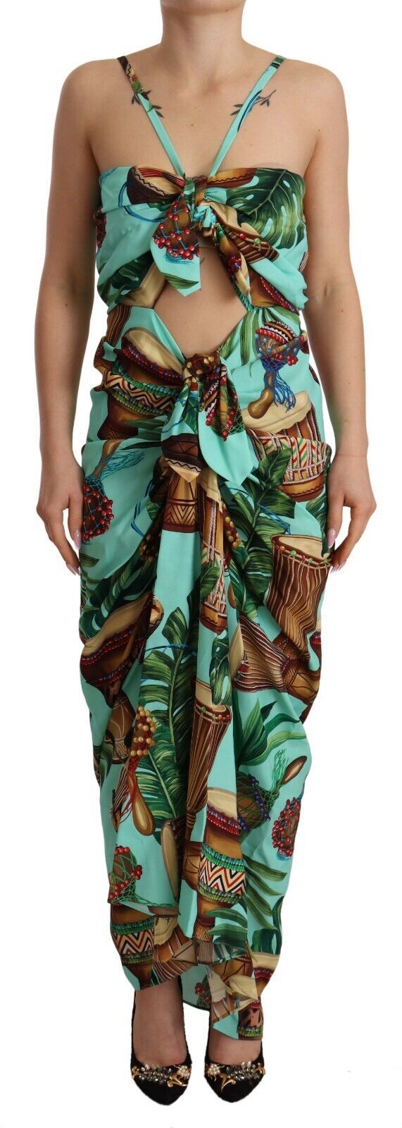 Exquisite Jungle Print Maxi Dress