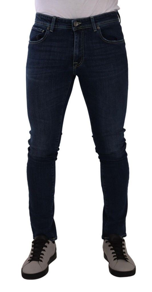 Chic Dark Blue Skinny Denim Jeans