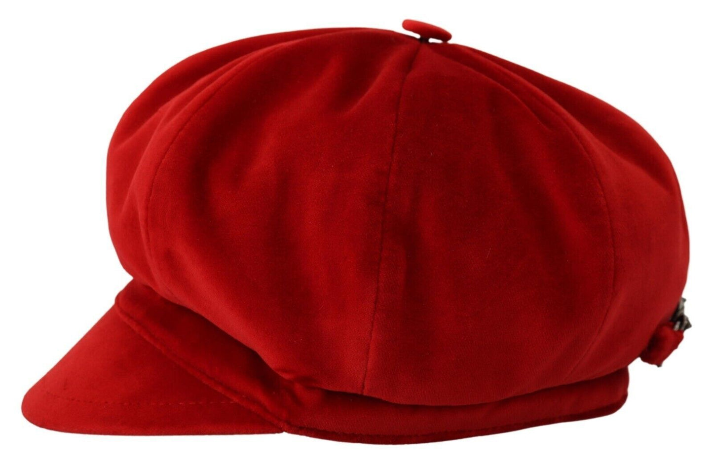 Elegant Red Cabbie Hat