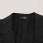 Elegant Black Martini Suit Jacket & Vest Ensemble