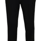 Black Straight Fit Men Formal Trousers Pants