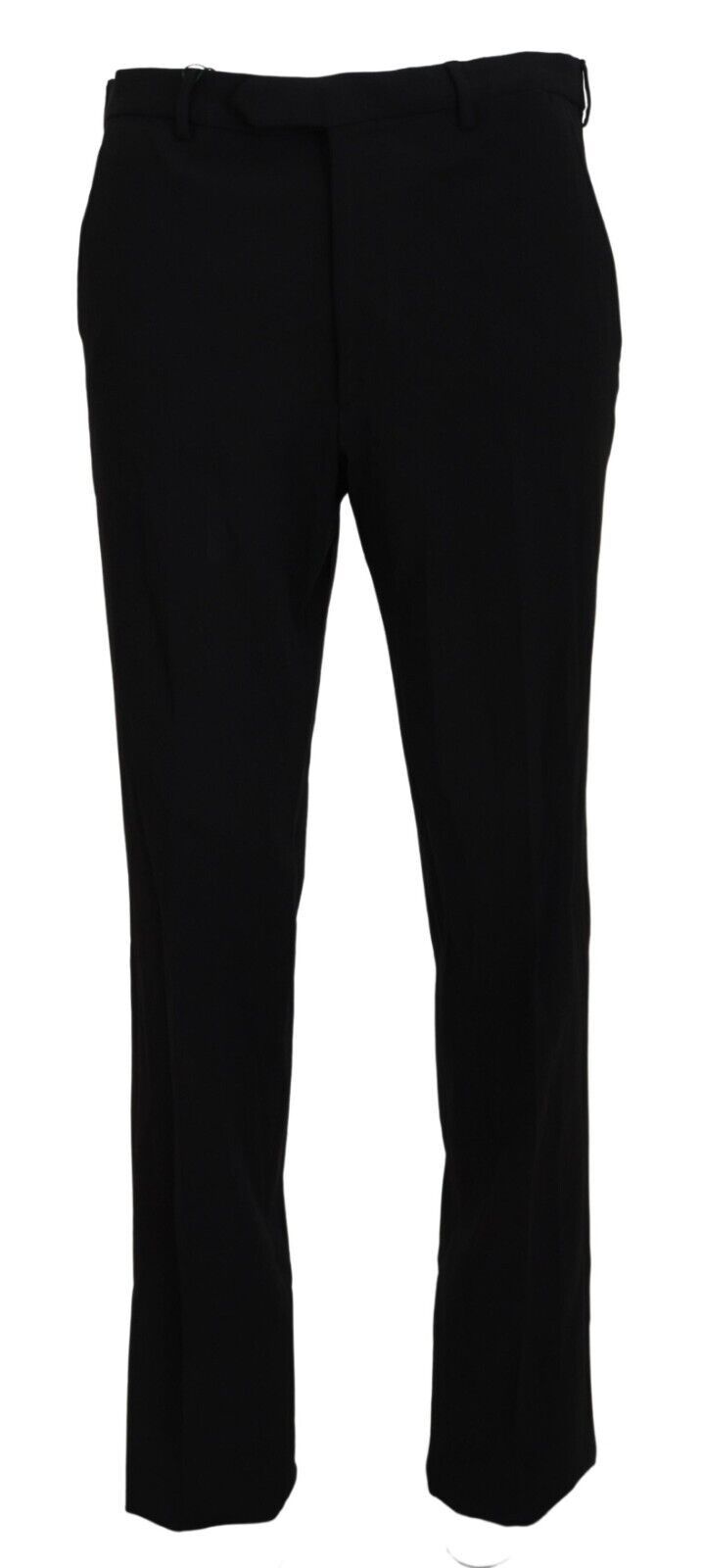 Black Straight Fit Men Formal Trousers Pants