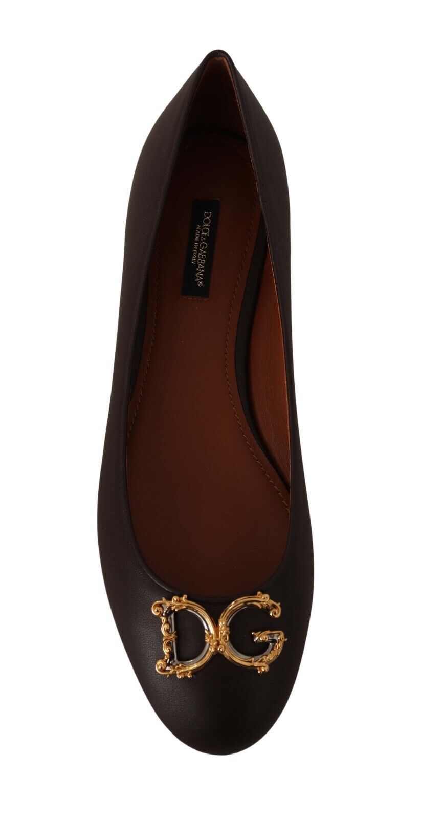 Elegant Leather Loafer Flats in Brown