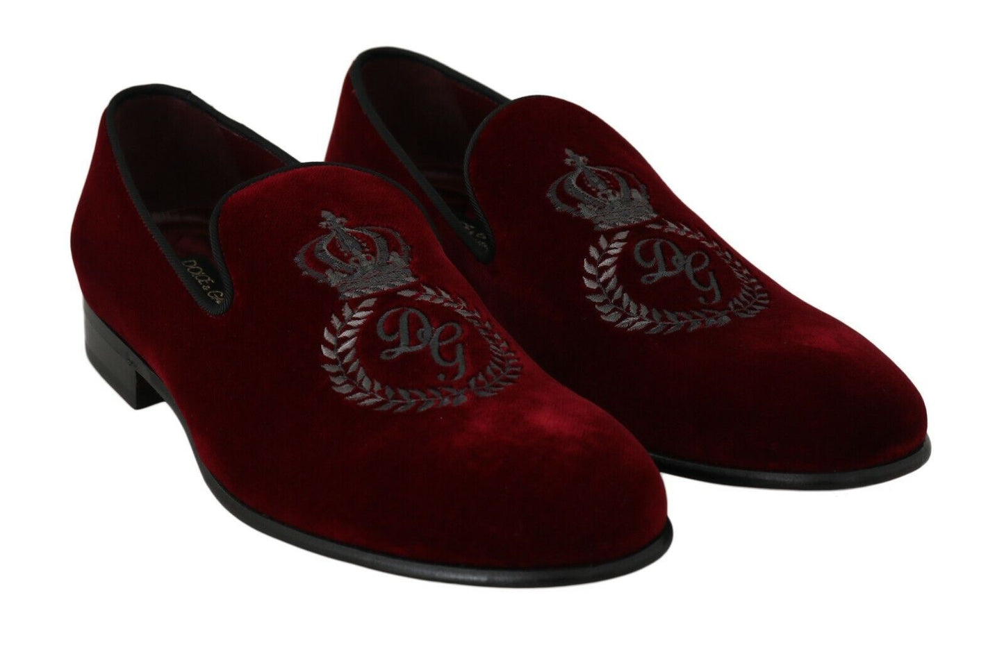 Elegant Bordeaux Velvet Loafers