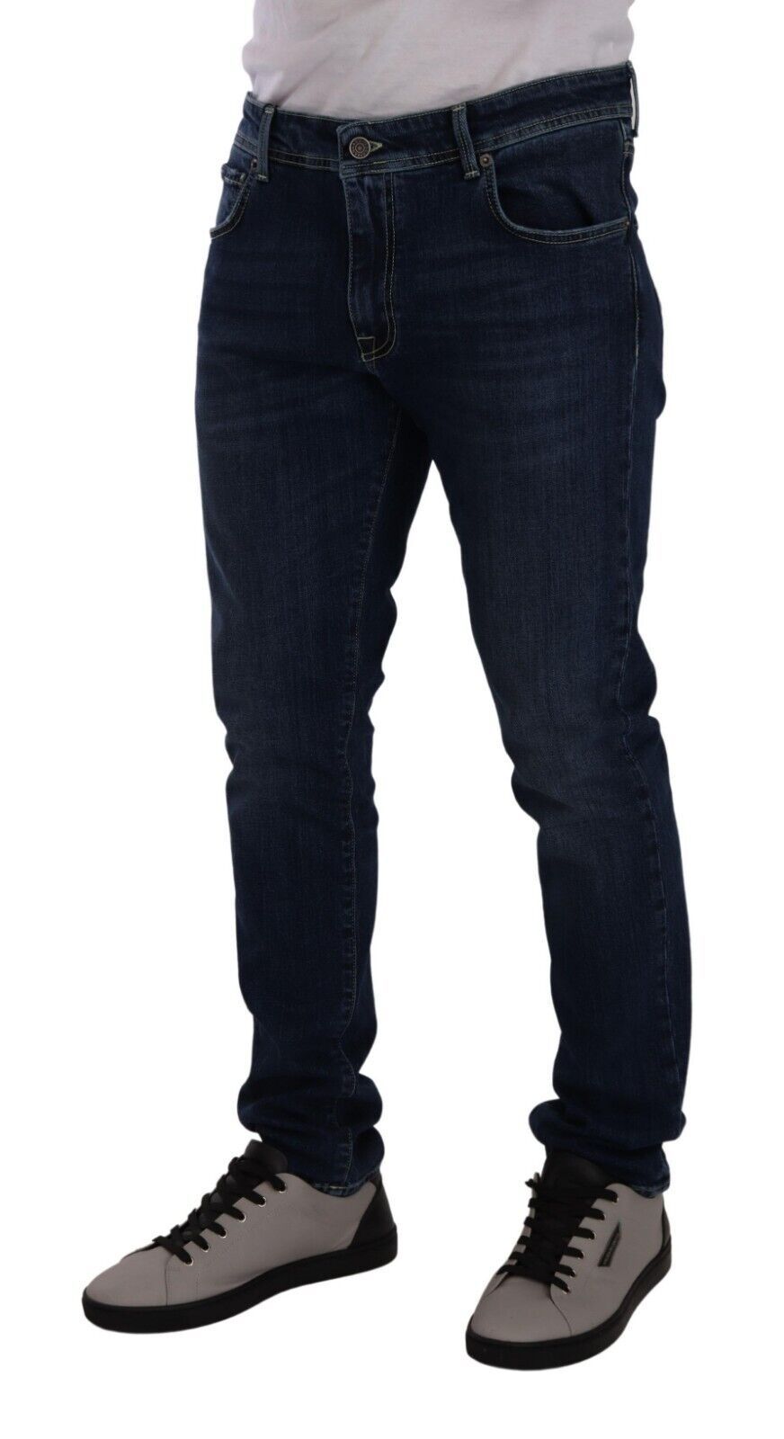 Sleek Slim Fit Blue Denim Jeans