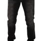 Slim Fit Gray Wash Denim Elegance