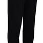Black Straight Fit Men Formal Trousers Pants