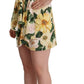 Elegant Silk Floral Mini Wrap Dress