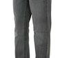 Gray Washed Mid Waist Straight Denim Pants Jeans