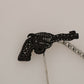 Elegant Silver Lapel Pin with Bead Details