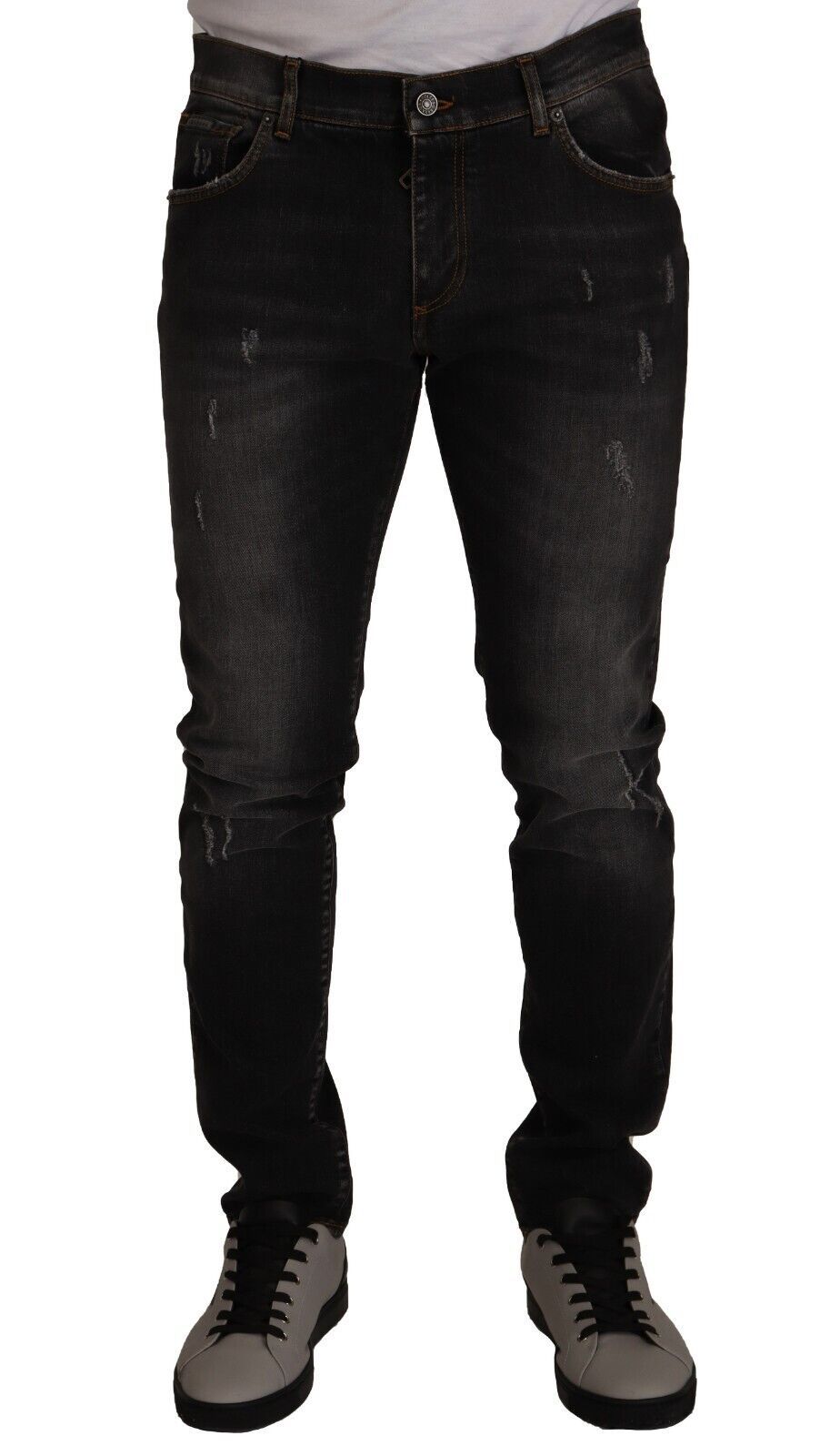 Sleek Slim-Fit Designer Denim Jeans