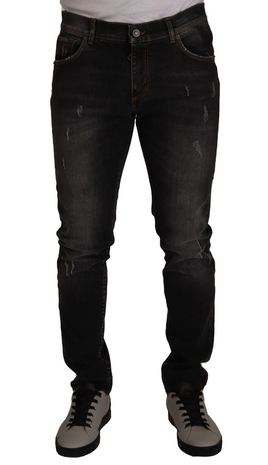 Sleek Slim-Fit Designer Denim Jeans