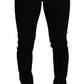 Elegant Slim Fit Black Denim Jeans