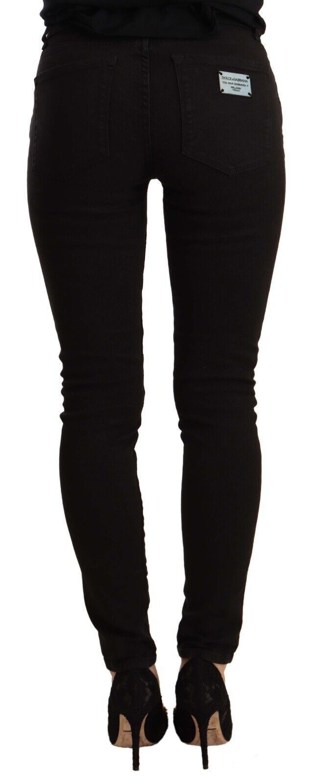 Elegant Slim-Fit Black Skinny Jeans