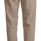 Elegant Tapered Wool-Blend Dress Pants