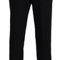 Black Straight Fit Men Formal Trousers Pants