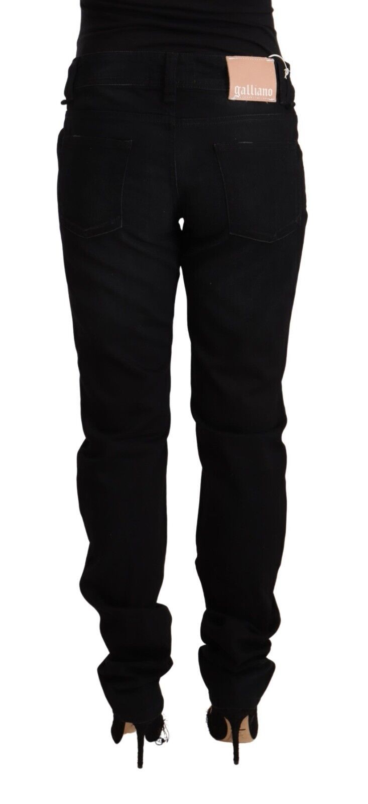 Chic Black Low Waist Skinny Denim