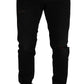 Elegant Slim Fit Black Denim Jeans