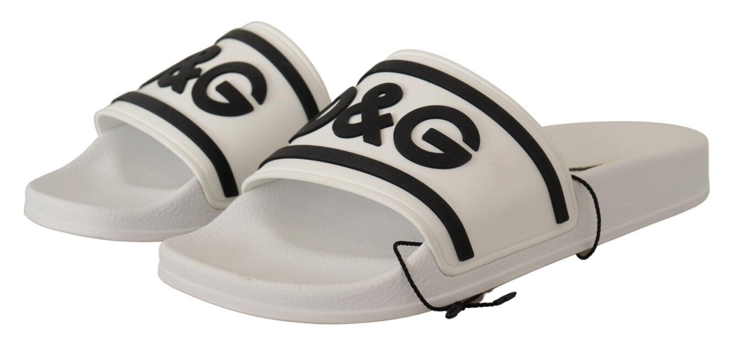 Elegant White Slides with Bold Black Logo