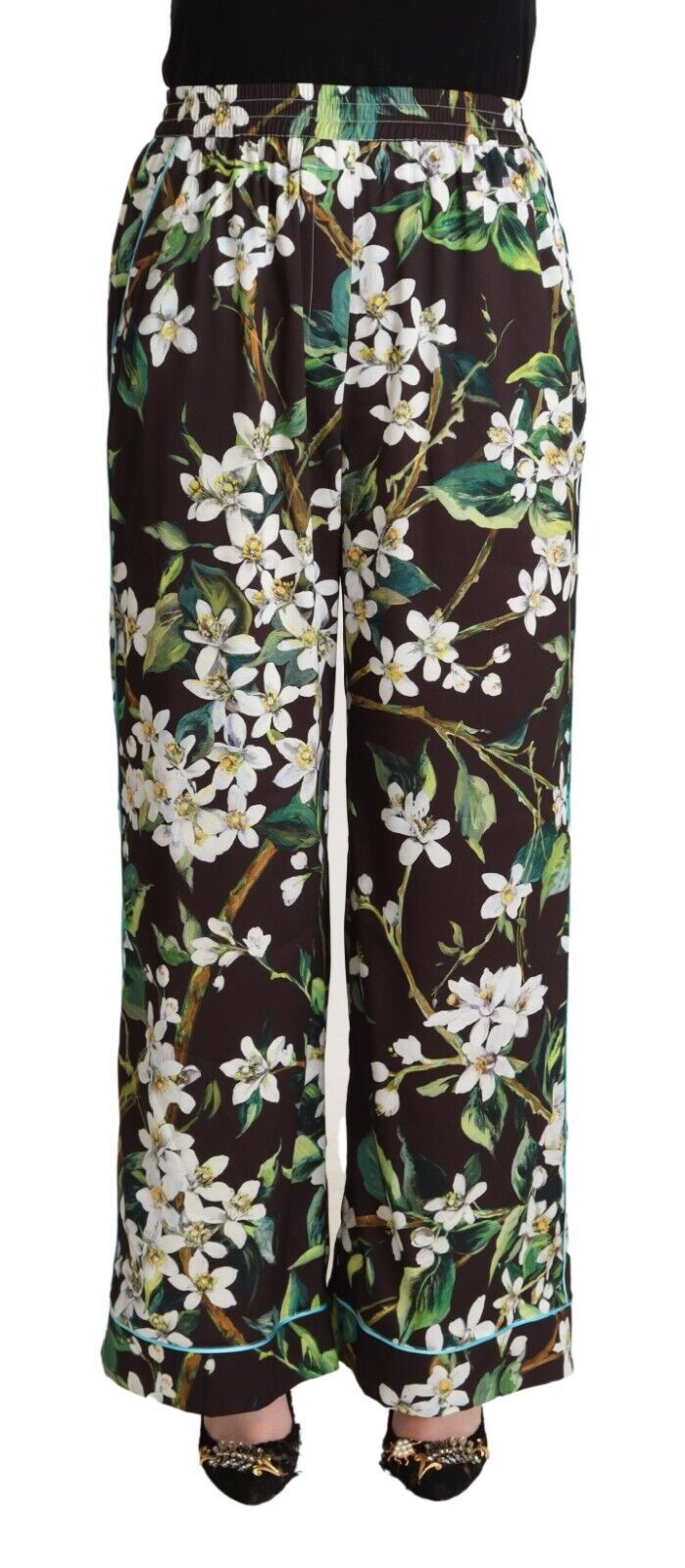 Elegant Wide Leg Floral Pants