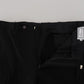 Black Straight Fit Men Formal Trousers Pants