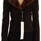 Elegant Dark Brown Leather Jacket