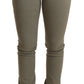 Chic Green Low Waist Skinny Jeans