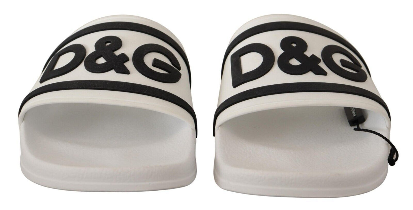 Elegant White Slides with Bold Black Logo