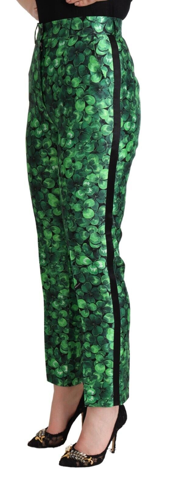 Emerald Envy Tapered Silk Pants