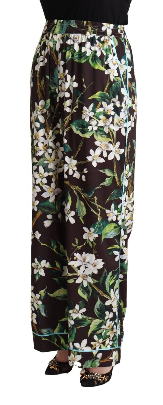 Elegant Wide Leg Floral Pants