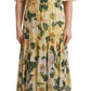 Elegant Floral Silk Maxi Dress