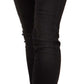 Chic Slim-Fit Black Washed Jeans