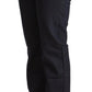 Dark Blue Cotton Stretch Low Waist Straight Denim Jeans