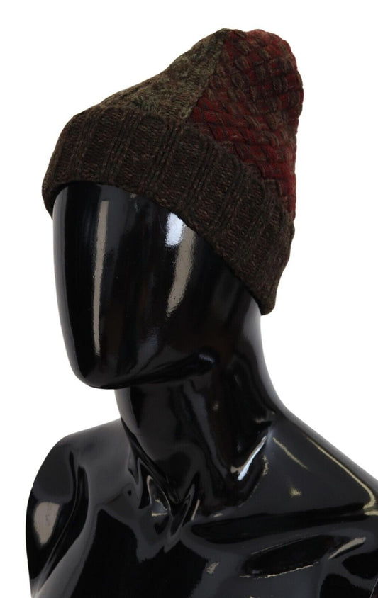 Multicolor Virgin Wool Cashmere Beanie