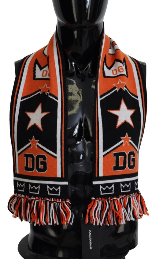 Multicolor DG Logo Printed Men Neck Wrap Shawl Scarf