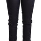 Chic Dark Blue Low Waist Skinny Jeans