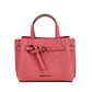 Emilia Small Grapefruit Pebbled Leather Satchel Crossbody Handbag